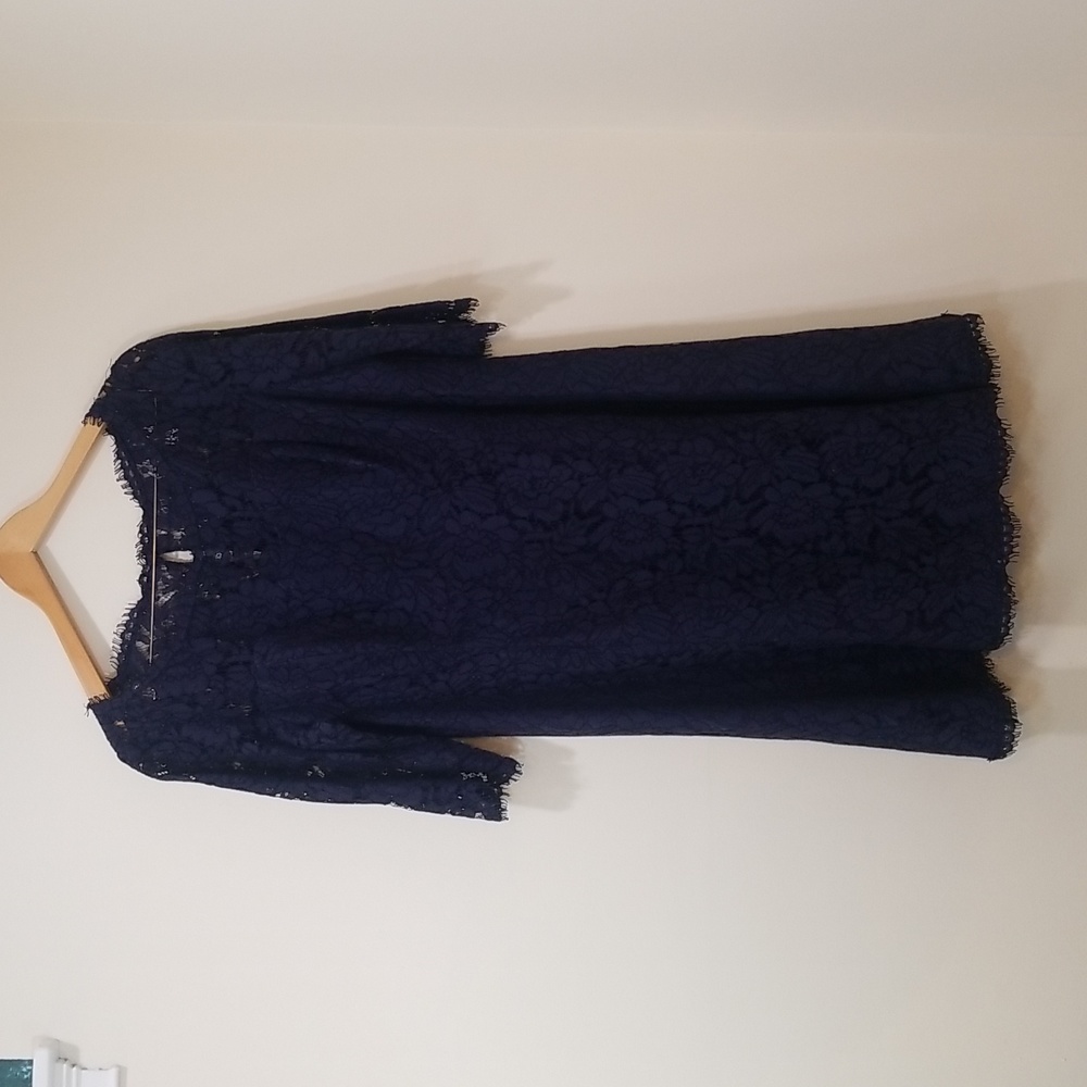 Eliza J | 16| Navy lace dress